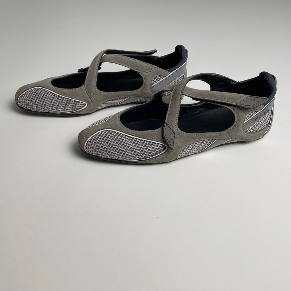 The Attico Floor01 Nomad Ballerina Flat Grey 39 - Picture 12 of 14